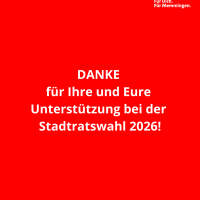 Ein Bild mit rotem Hintergrund und Text im Vordergrund